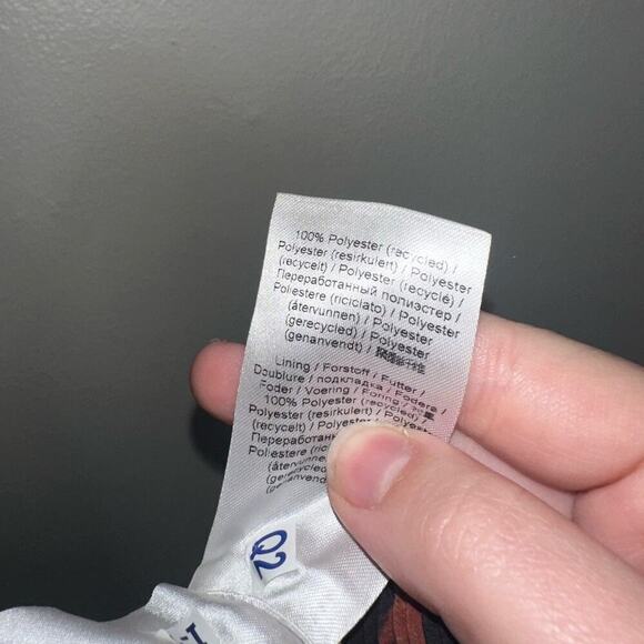 Ganni Animal Print Midi Skirt Black/Orange Tan Elastic Waist Size 34 Small - Picture 6 of 7